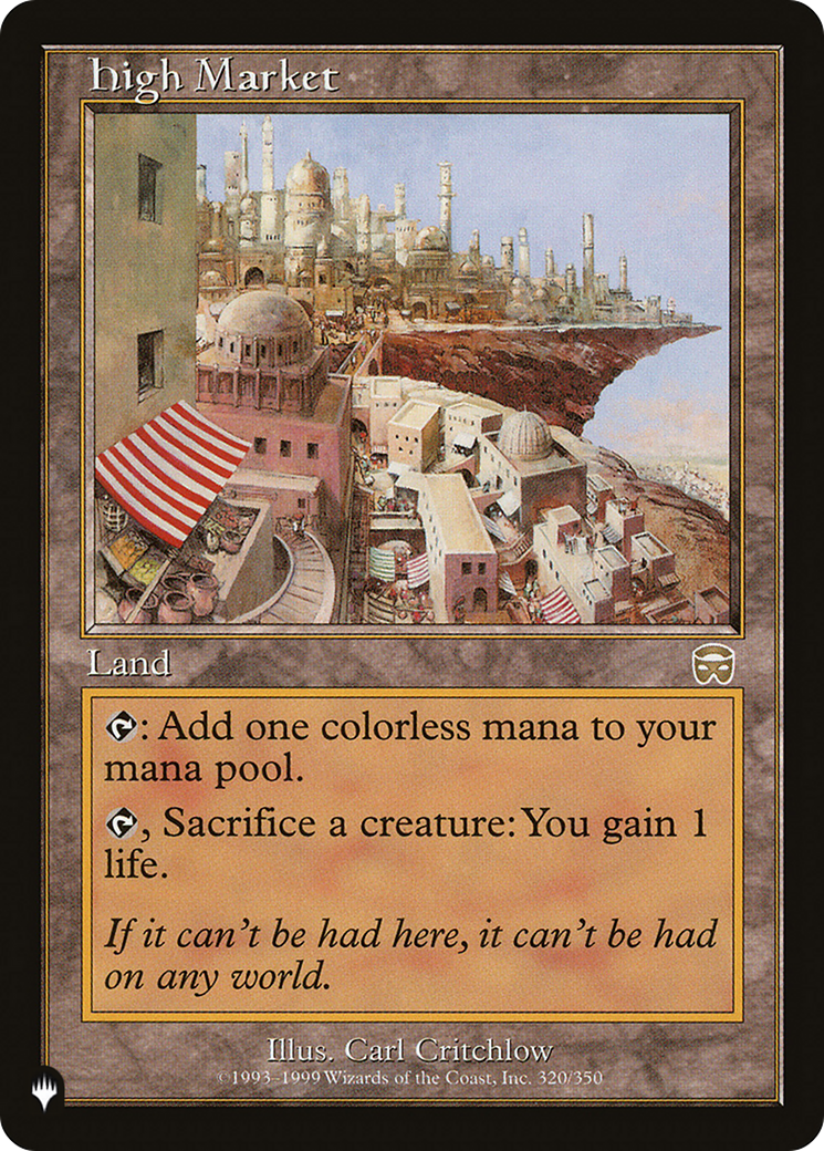 High Market [The List] | The CG Realm