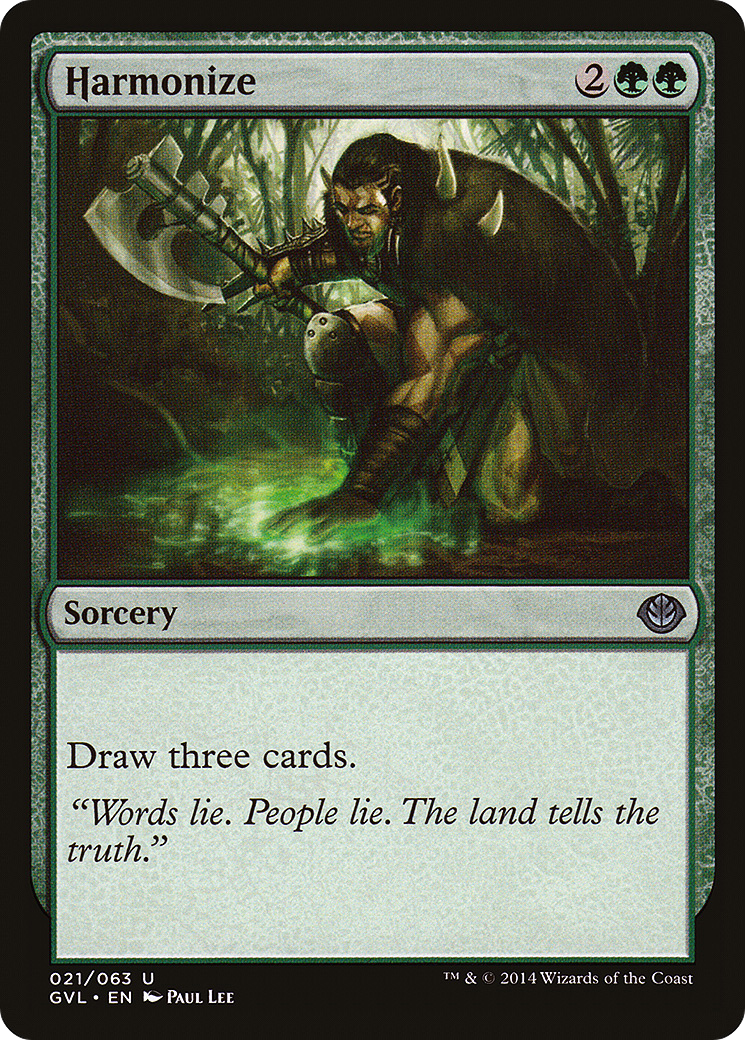 Harmonize (Garruk vs Liliana) (DD3-) - Duel Decks Anthology: Garruk vs. Liliana