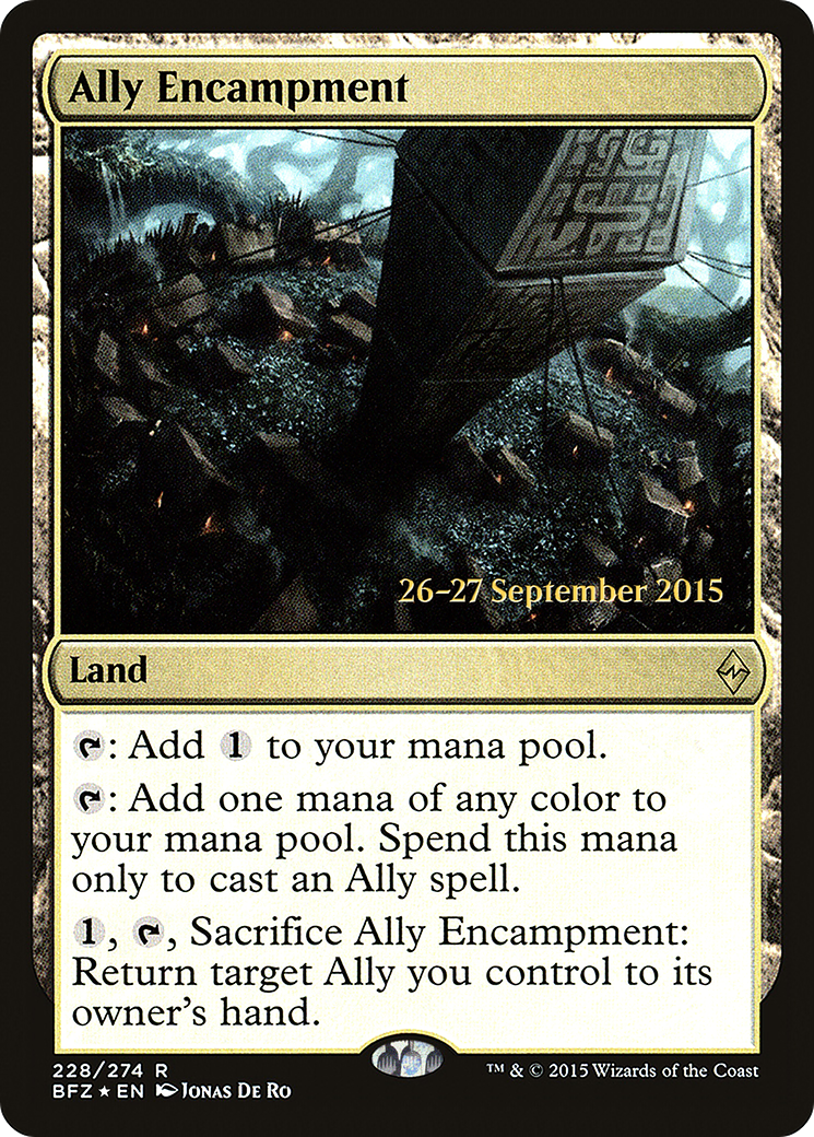 Ally Encampment (PRE-228) - Battle for Zendikar Promos Foil