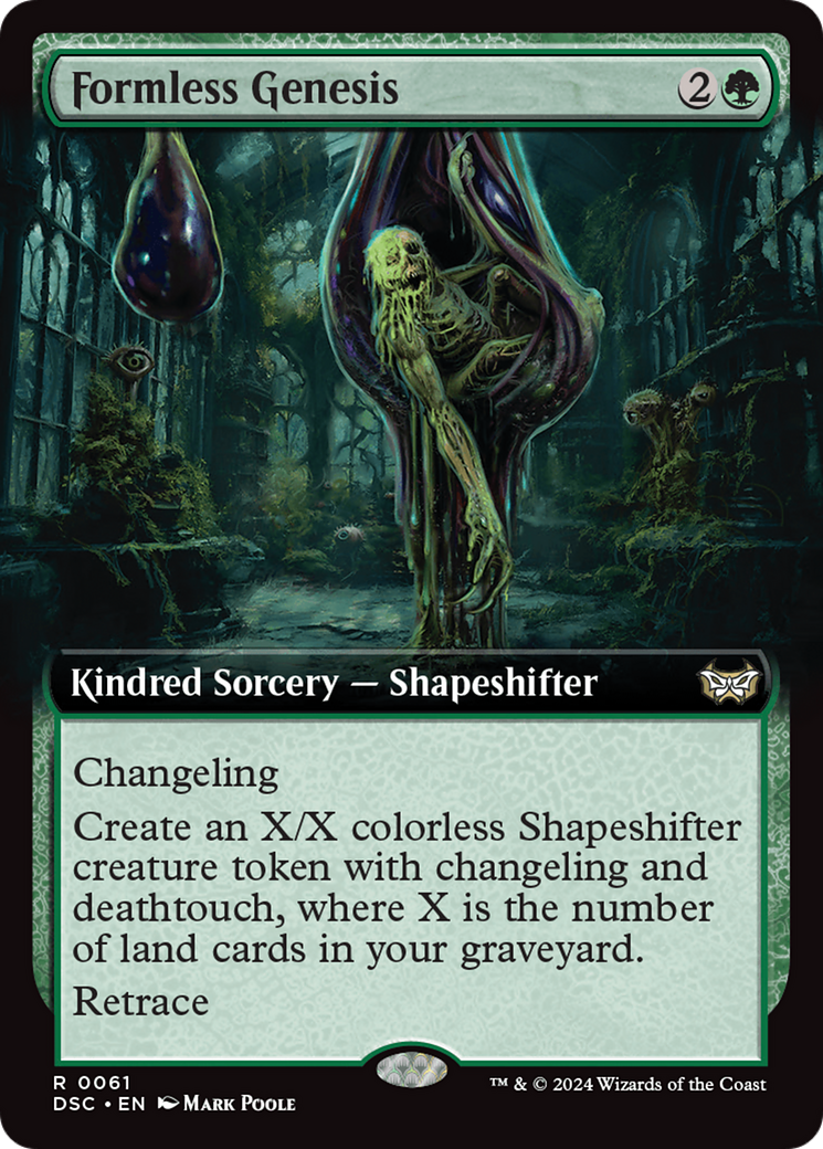 Formless Genesis (Extended Art) [Duskmourn: House of Horror Commander] | The CG Realm