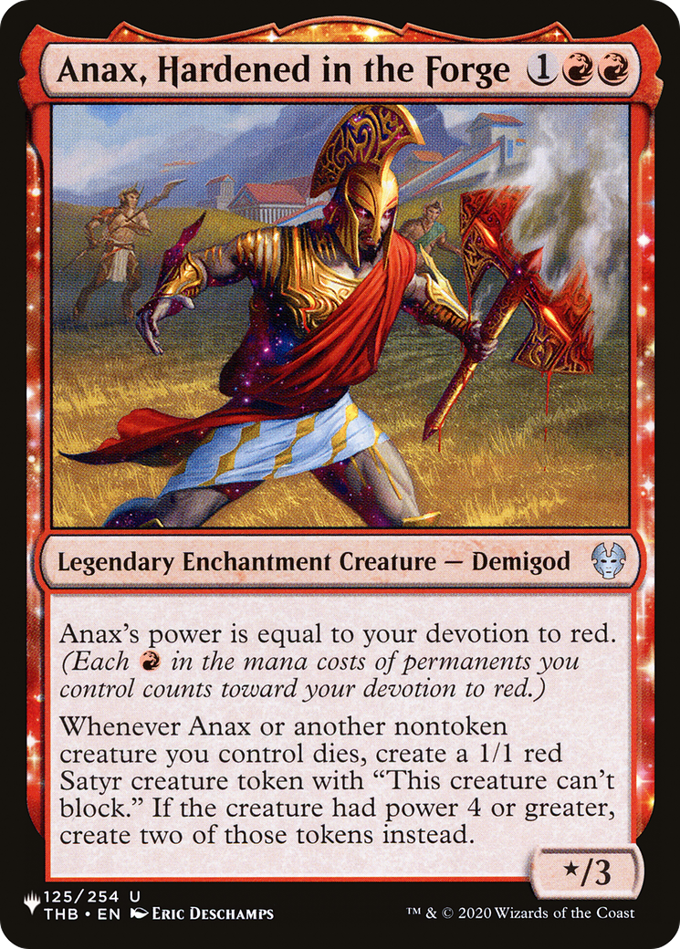 Anax, Hardened in the Forge [The List] | The CG Realm