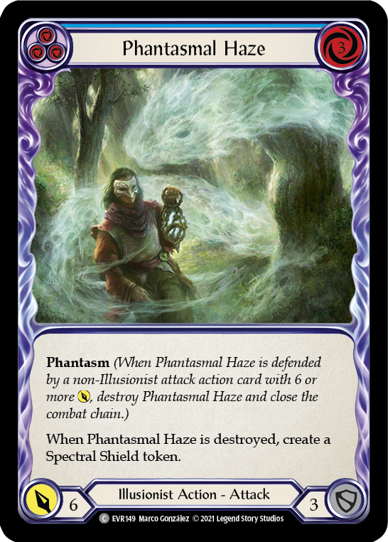 Phantasmal Haze (Blue) [EVR149] (Everfest)  1st Edition Rainbow Foil | The CG Realm