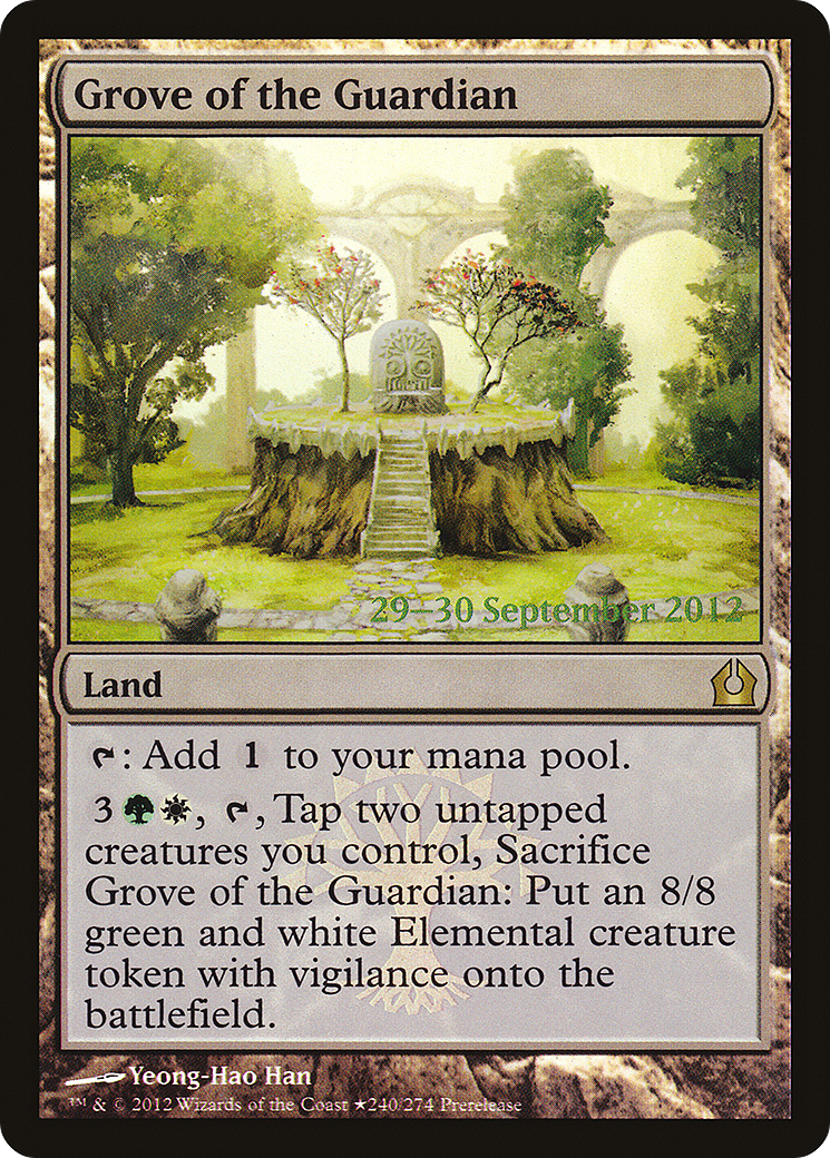 Grove of the Guardian (PRE-240) - Return to Ravnica Promos Foil