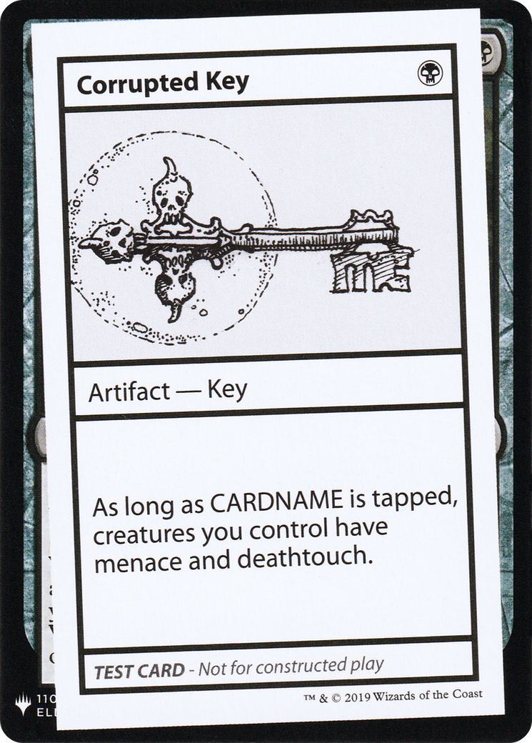 Corrupted Key (CMB1-) - Mystery Booster Playtest Cards 2019