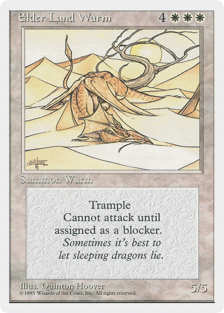 Elder Land Wurm (4ED-) - Fourth Edition