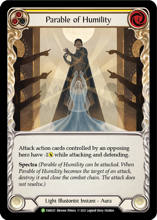 Parable of Humility [FAB025] (Promo)  Cold Foil | The CG Realm
