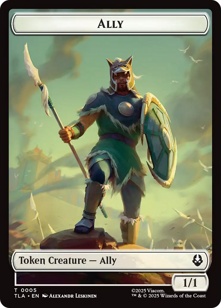 Ally (0005) // Clue (0018) Double-Sided Token (TLA-5 // 18) - Avatar: The Last Airbender