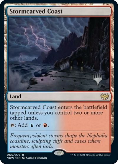Stormcarved Coast (Promo Pack) [Innistrad: Crimson Vow Promos] | The CG Realm