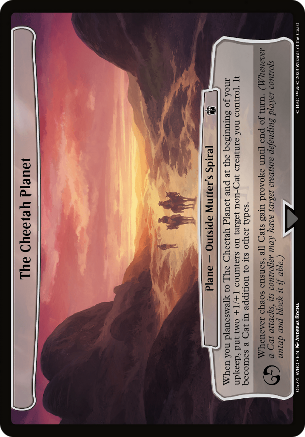 The Cheetah Planet [Doctor Who] | The CG Realm