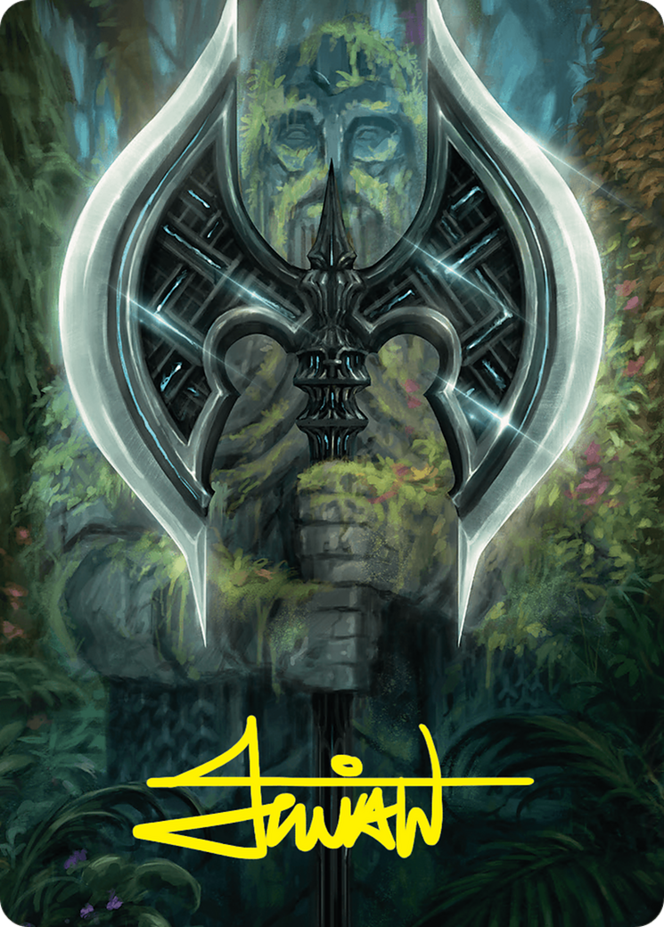 Leyline Axe Art Card (49/54) (Gold-Stamped Signature) [Foundations Art Series] | The CG Realm