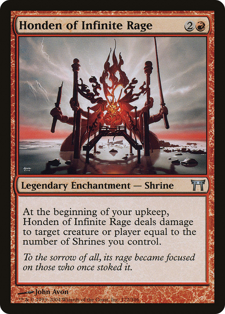 Honden of Infinite Rage (CHK-172) - Champions of Kamigawa