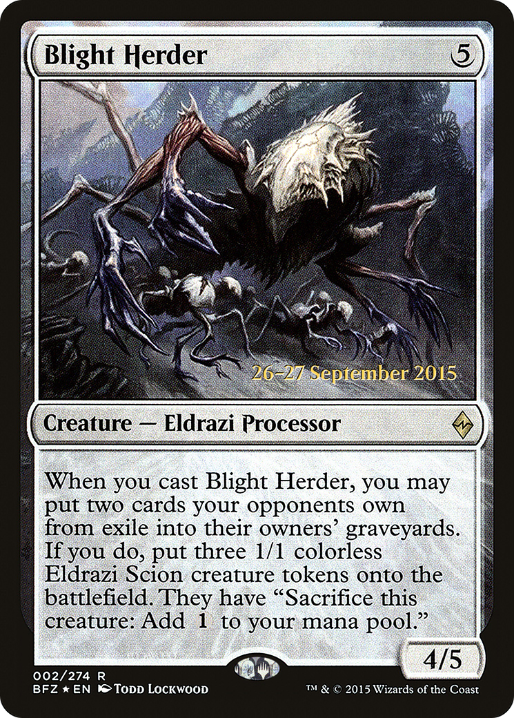 Blight Herder (PRE-002) - Battle for Zendikar Promos Foil