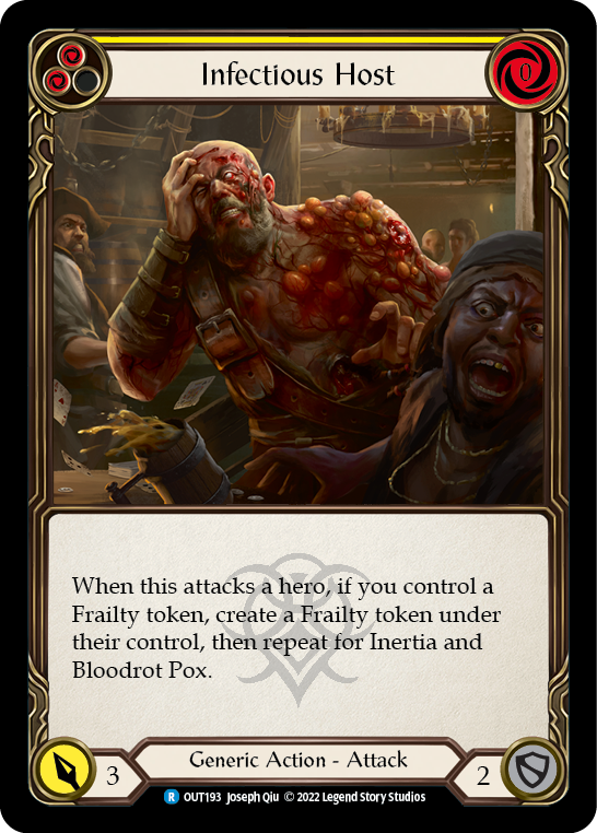 Infectious Host (Yellow) [OUT193] (Outsiders)  Rainbow Foil | The CG Realm