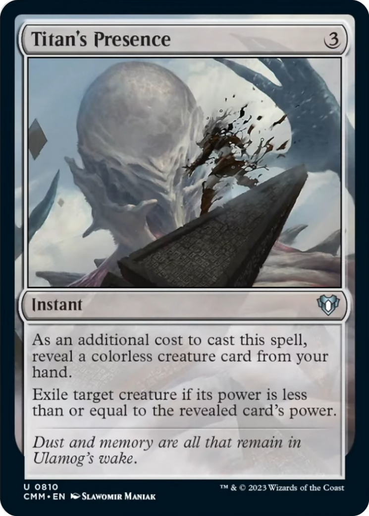 Titan's Presence [Commander Masters] | The CG Realm