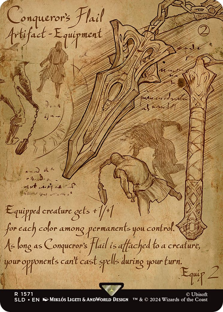 Conqueror's Flail (Rainbow Foil) [Secret Lair Drop Series] | The CG Realm