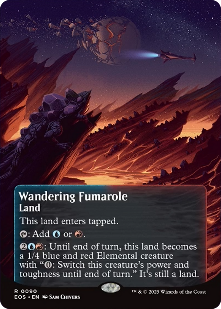 Wandering Fumarole (0090) (Borderless) [Edge of Eternities: Stellar Sights] | The CG Realm