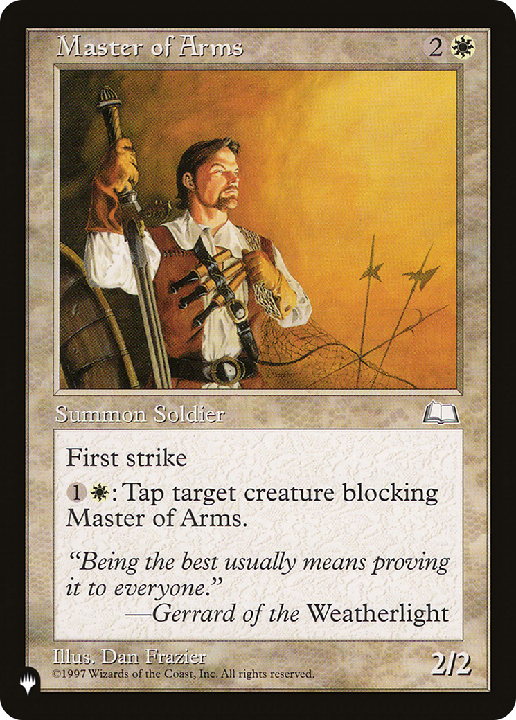 Master of Arms [The List] | The CG Realm