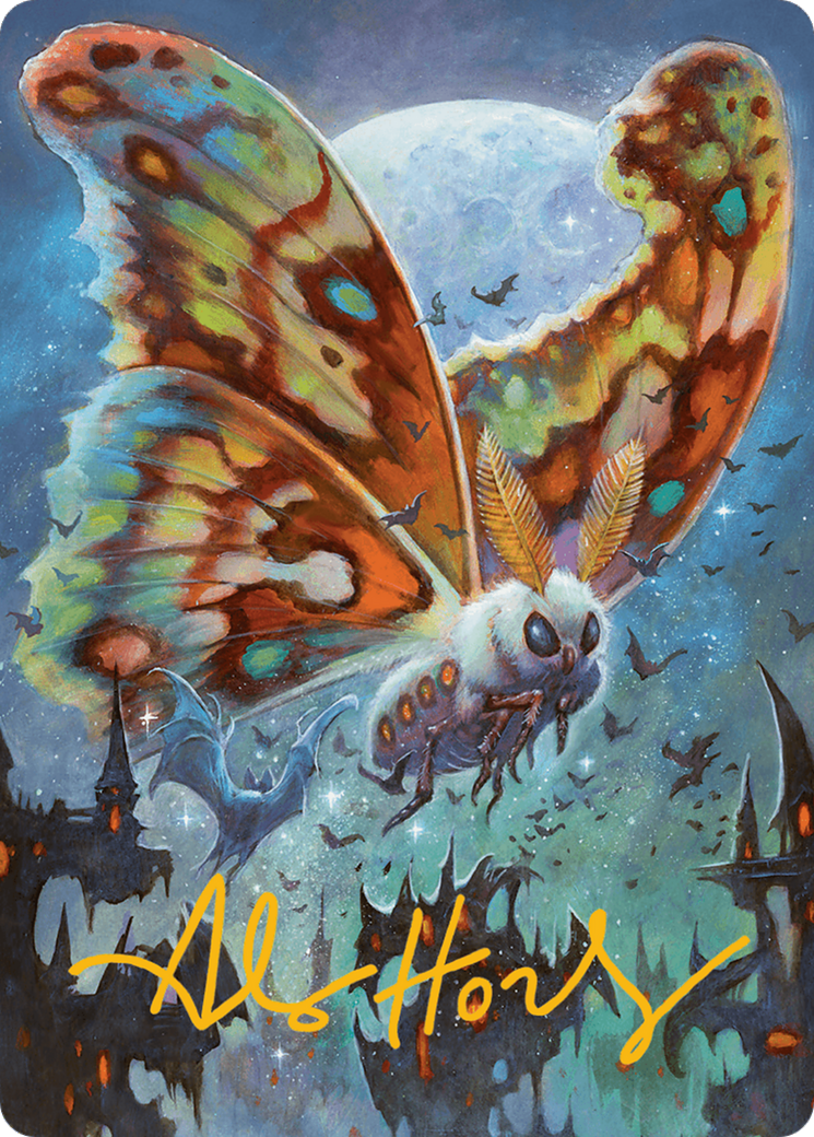 Luminous Broodmoth Art Card (Gold-Stamped Signature) [Bloomburrow Art Series] | The CG Realm