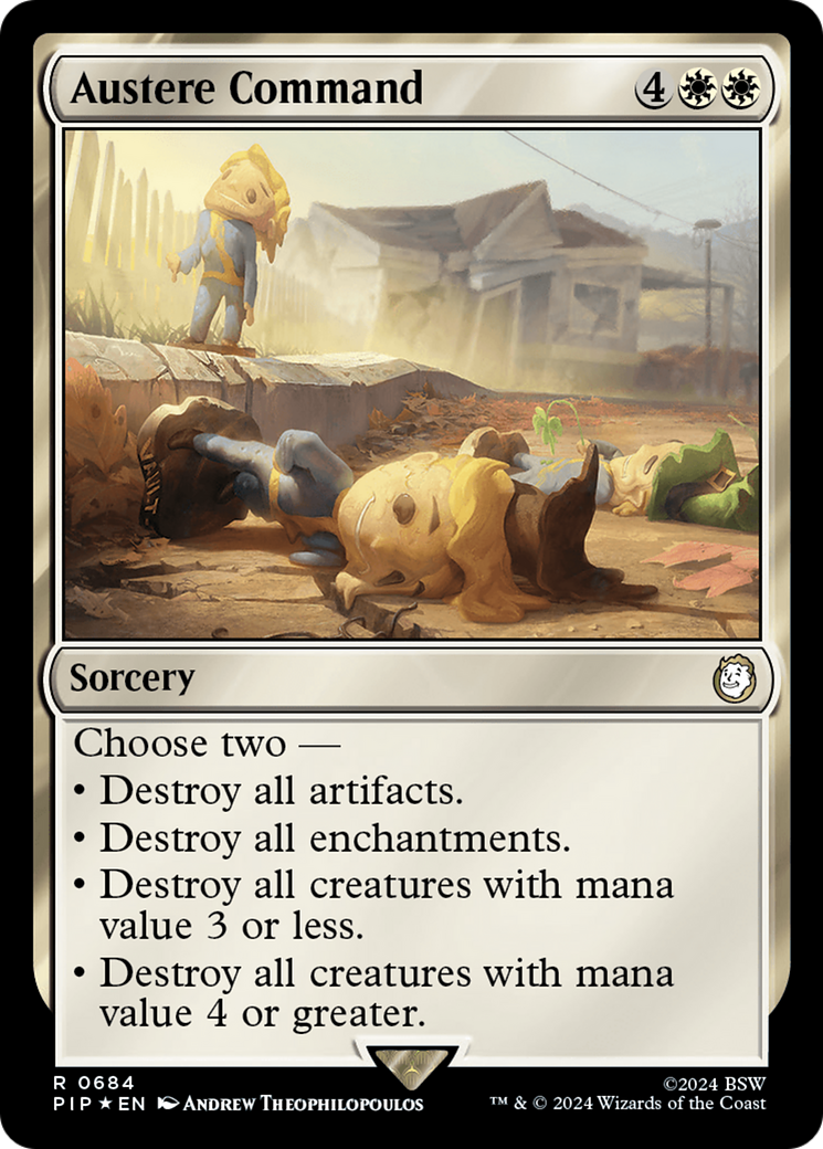 Austere Command (Surge Foil) [Fallout] | The CG Realm