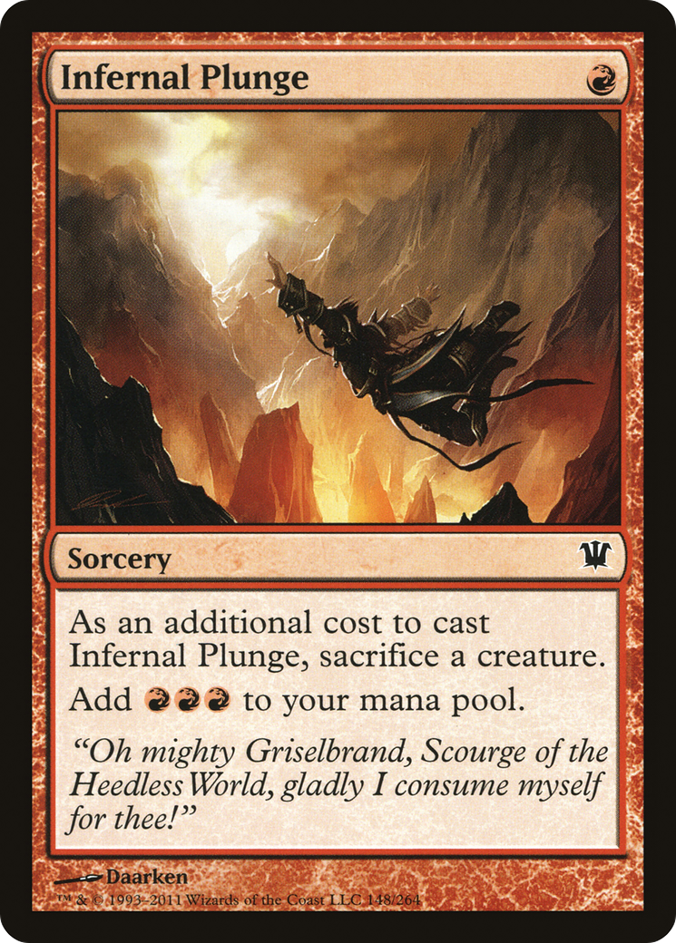 Infernal Plunge (ISD-148) - Innistrad