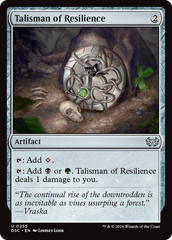 Talisman of Resilience [Duskmourn: House of Horror Commander] | The CG Realm