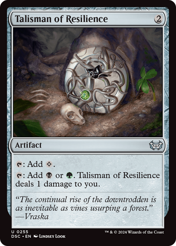 Talisman of Resilience [Duskmourn: House of Horror Commander] | The CG Realm