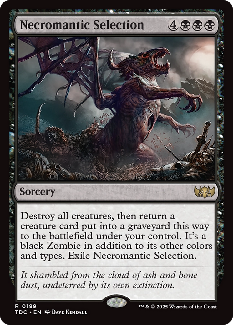 Necromantic Selection [Tarkir: Dragonstorm Commander] | The CG Realm
