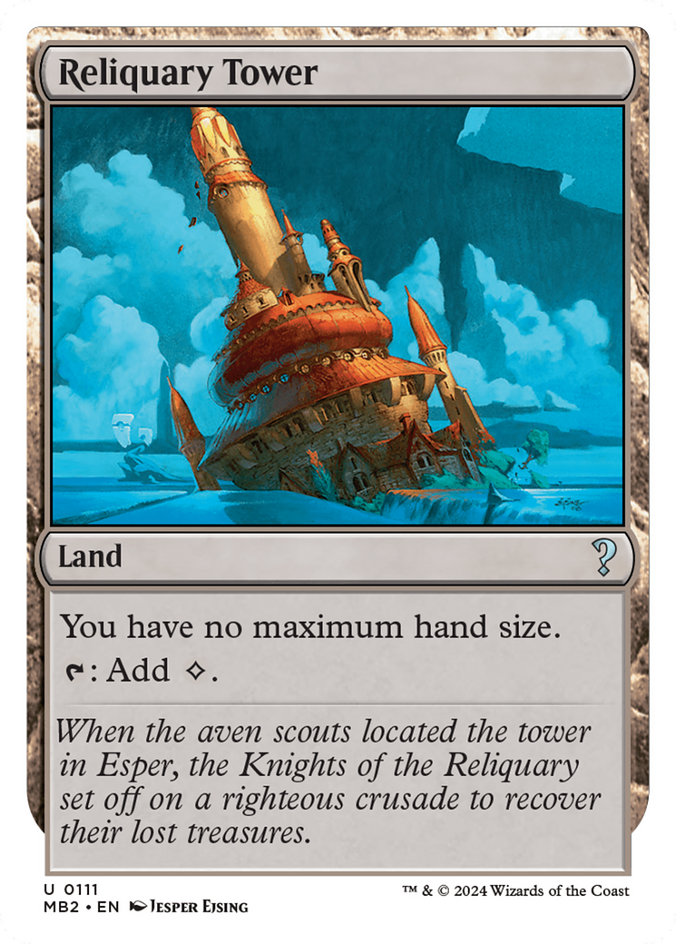 Reliquary Tower (White Border) [Mystery Booster 2] | The CG Realm