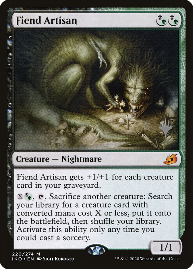 Fiend Artisan (Promo Pack) [Ikoria: Lair of Behemoths Promos] | The CG Realm