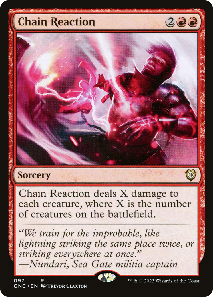 Chain Reaction [Phyrexia: All Will Be One Commander] | The CG Realm