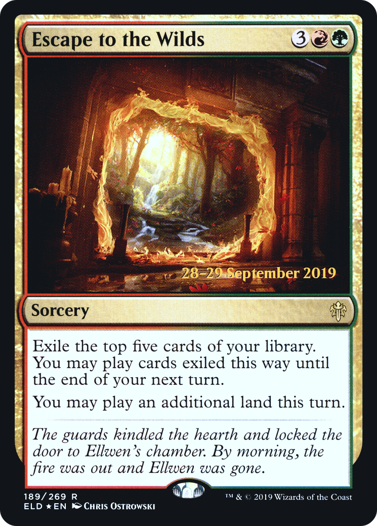 Escape to the Wilds (PRE-189S) - Throne of Eldraine Promos Foil
