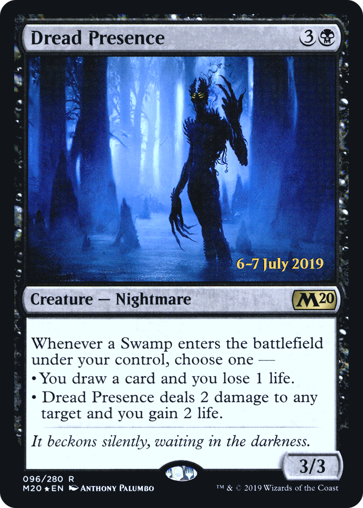 Dread Presence (PRE-96S) - Core Set 2020 Promos Foil