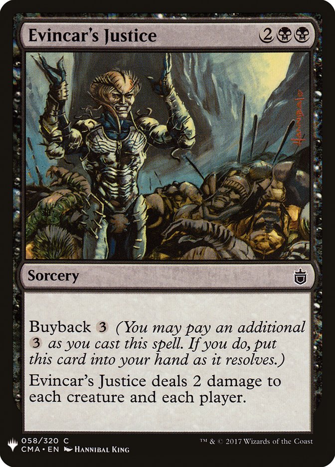 Evincar's Justice [Mystery Booster] | The CG Realm