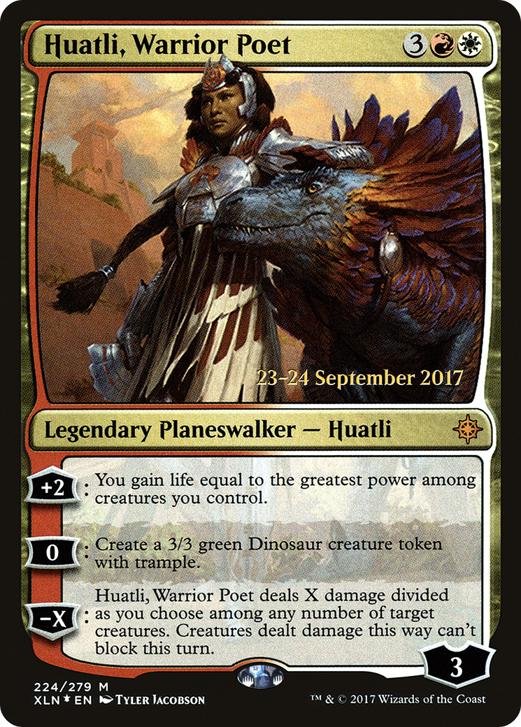 Huatli, Warrior Poet (PRE-224S) - Ixalan Promos Foil