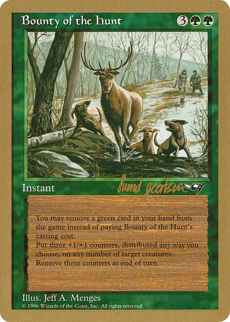 Bounty of the Hunt - 1997 Svend Geertsen (ALL) (WCD-) - World Championship Decks 1997