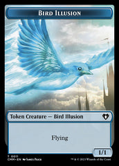 Treasure // Bird Illusion Double-Sided Token [Commander Masters Tokens] | The CG Realm