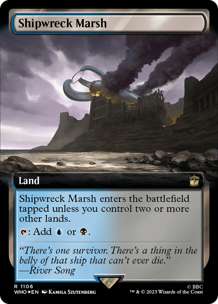 Shipwreck Marsh (Extended Art) (Surge Foil) [Doctor Who] | The CG Realm
