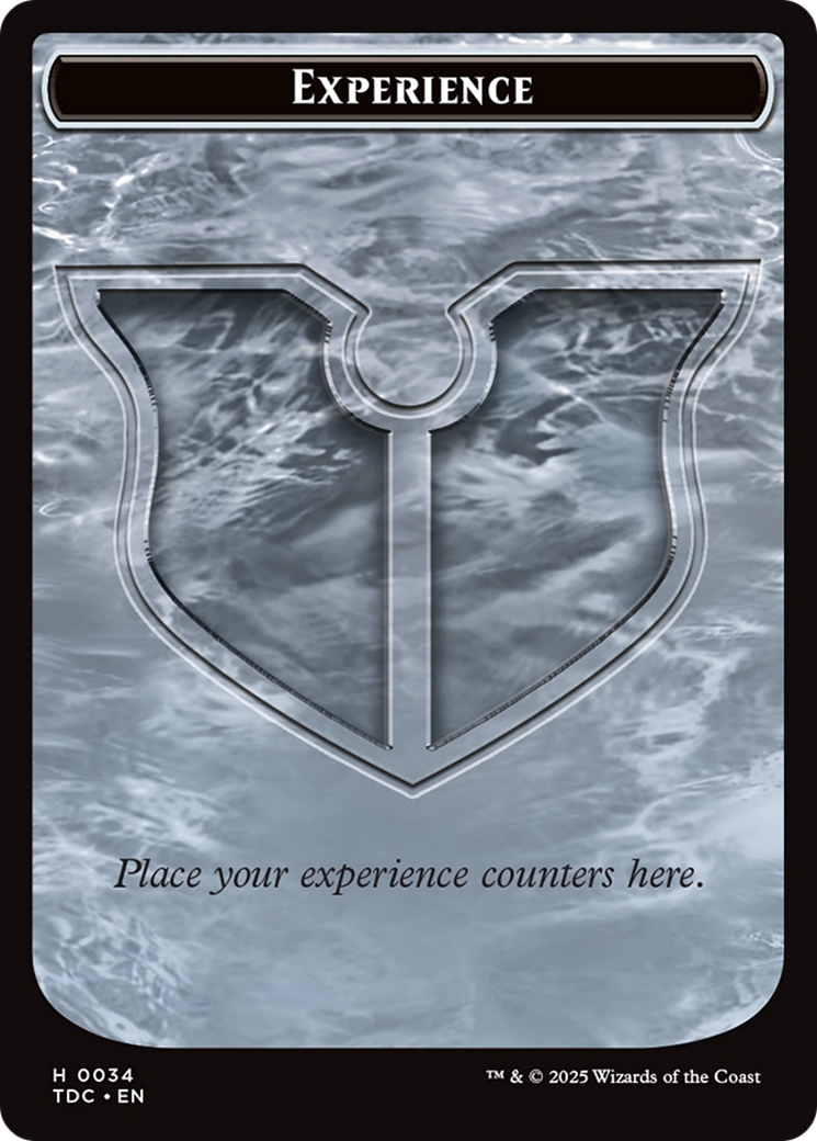 Experience // Treasure Double-Sided Token (TDC-34 // 16) - Commander: Tarkir: Dragonstorm