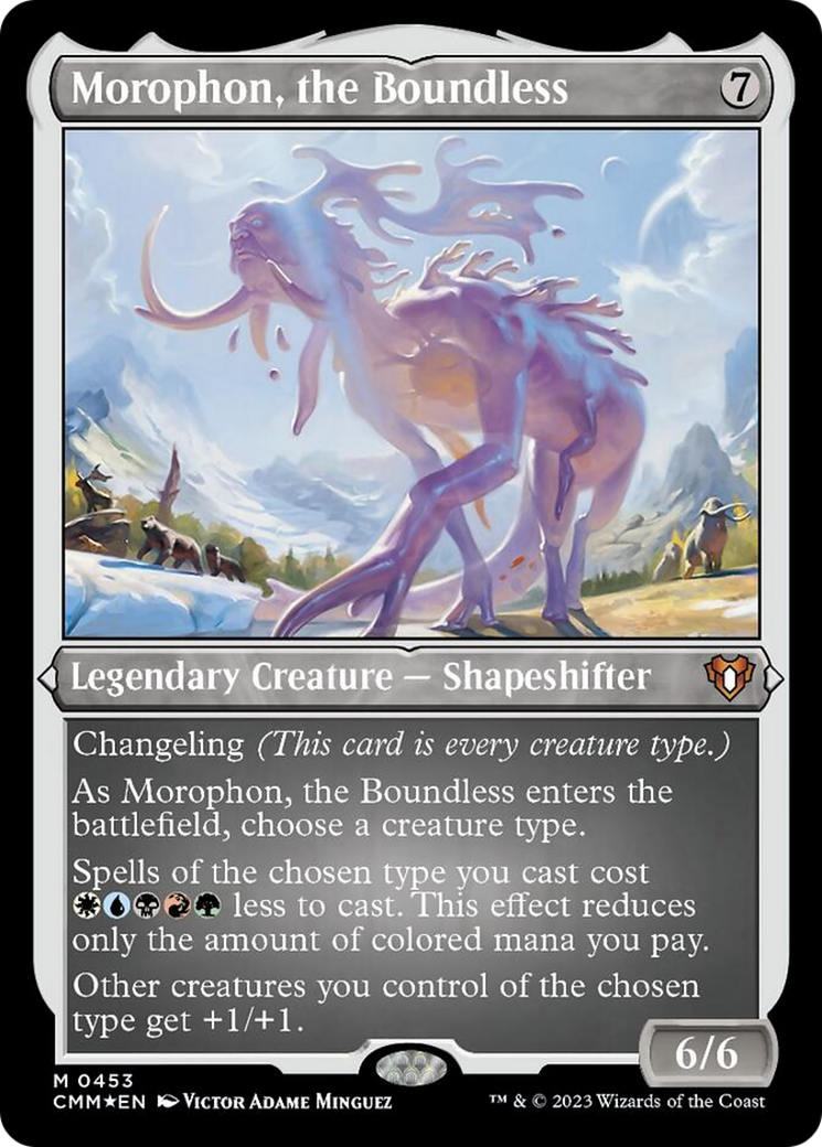 Morophon, the Boundless (Foil Etched) [Commander Masters] | The CG Realm