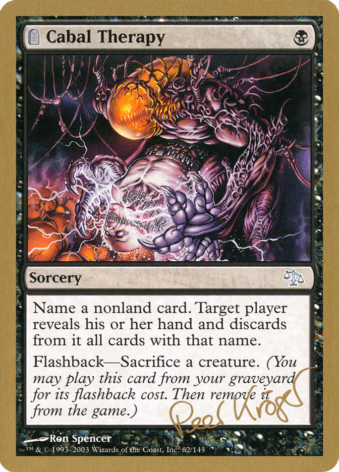 Cabal Therapy (Peer Kroger) [World Championship Decks 2003] | The CG Realm