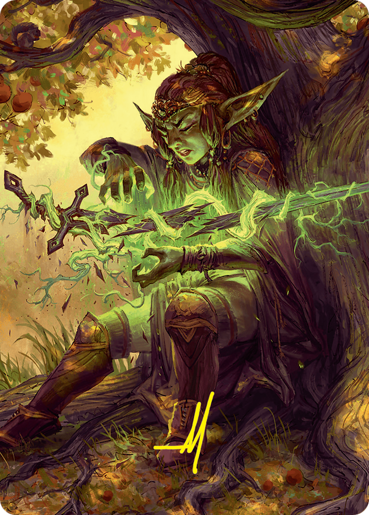 Reclamation Sage Art Card (45/54) (Gold-Stamped Signature) [Foundations Art Series] | The CG Realm