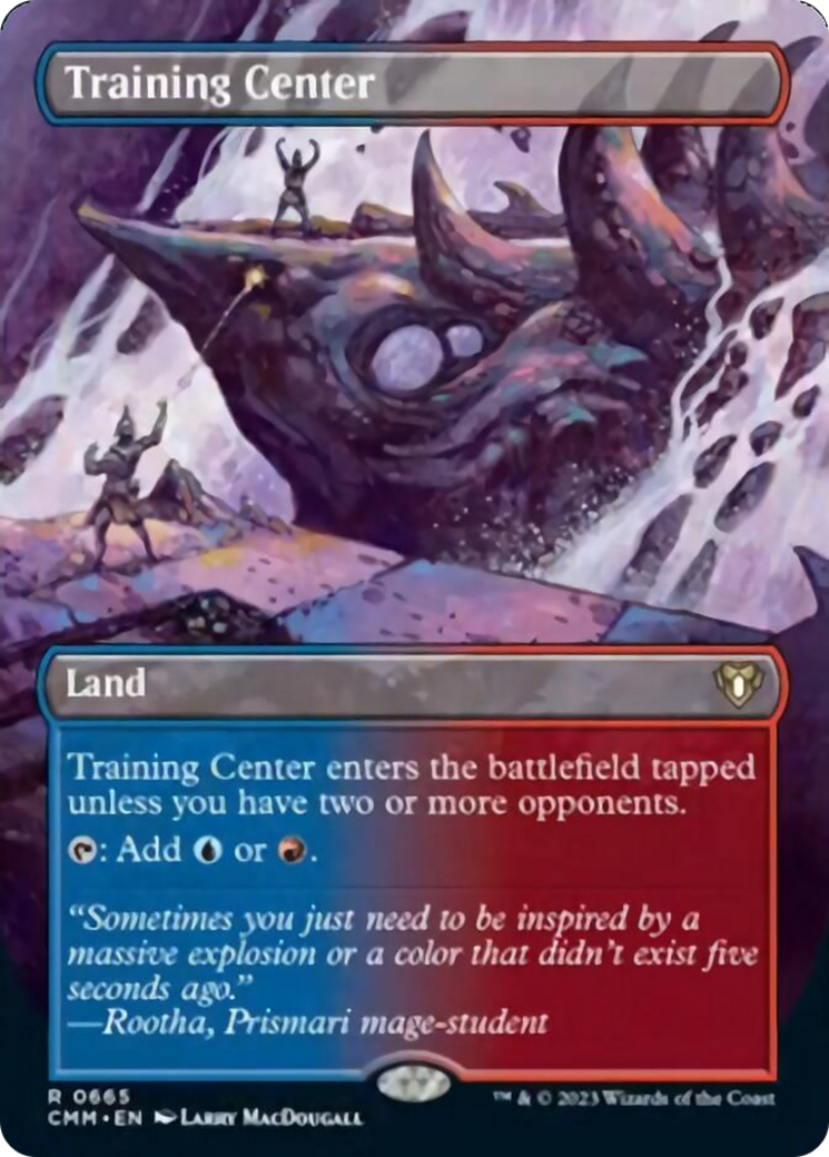 Training Center (Borderless Alternate Art) [Commander Masters] | The CG Realm