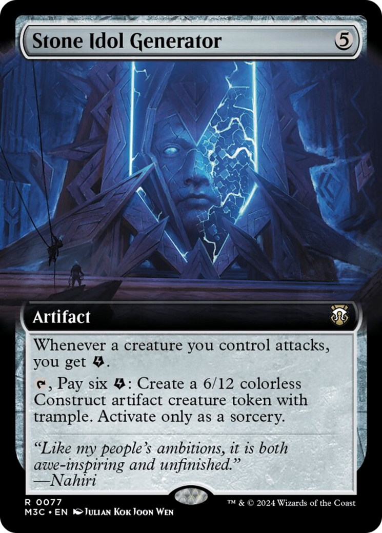 Stone Idol Generator (Extended Art) [Modern Horizons 3 Commander] | The CG Realm