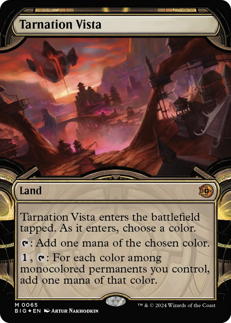 Tarnation Vista (Showcase) (Raised Foil) [Outlaws of Thunder Junction: The Big Score] | The CG Realm