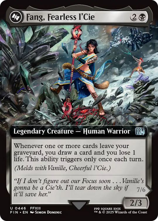 Fang, Fearless l'Cie (Extended Art) (FIN-446) - FINAL FANTASY: (Extended Art)