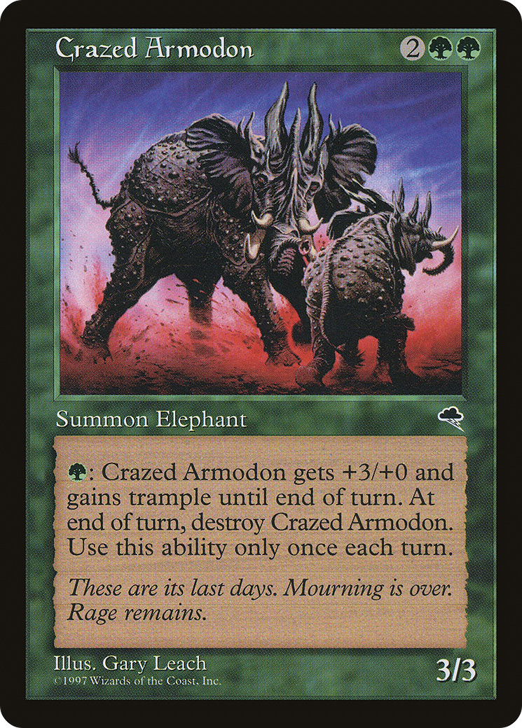 Crazed Armodon (TMP-220) - Tempest
