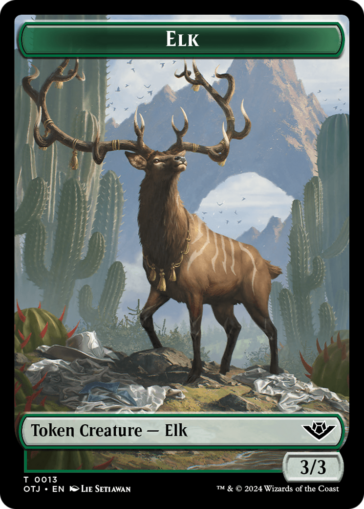 Elk Token [Outlaws of Thunder Junction Tokens] | The CG Realm