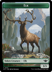 Elk // Plot Double-Sided Token [Outlaws of Thunder Junction Tokens] | The CG Realm