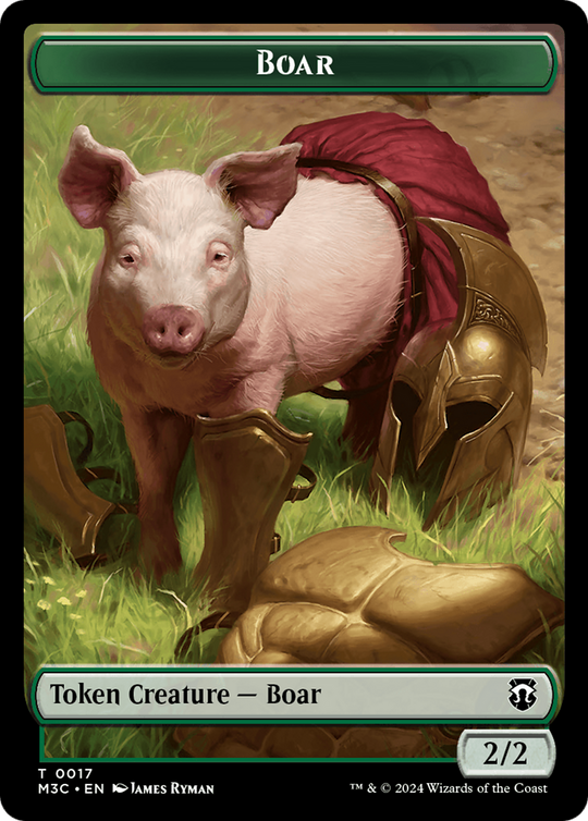 Forest Dryad // Boar Double-Sided Token (M3C-19 // 17) - Modern Horizons 3 Commander