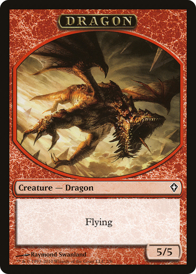 Dragon Token (WWK-002) - Worldwake Tokens